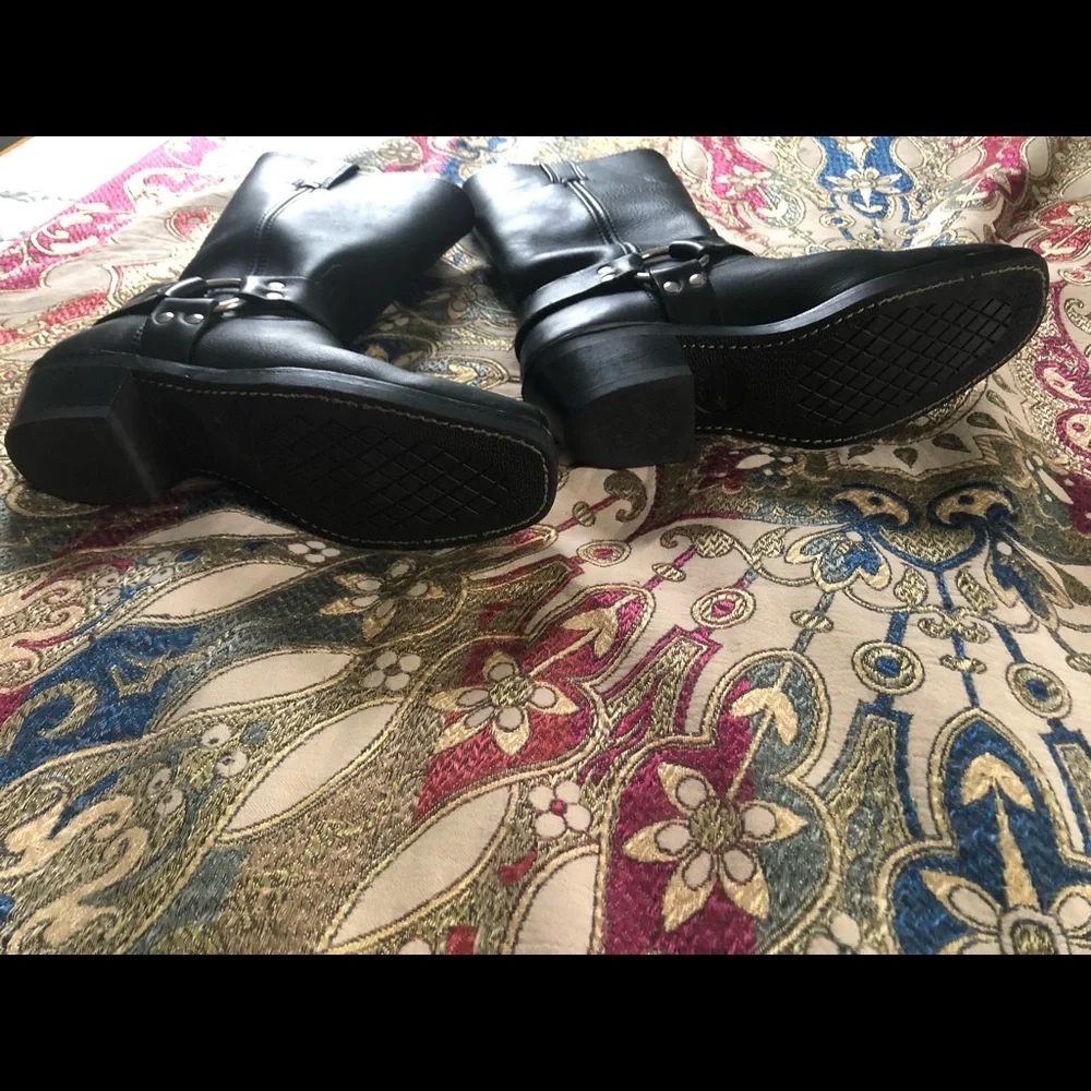 Frye Harness Biker Boots - Picture 4 of 7